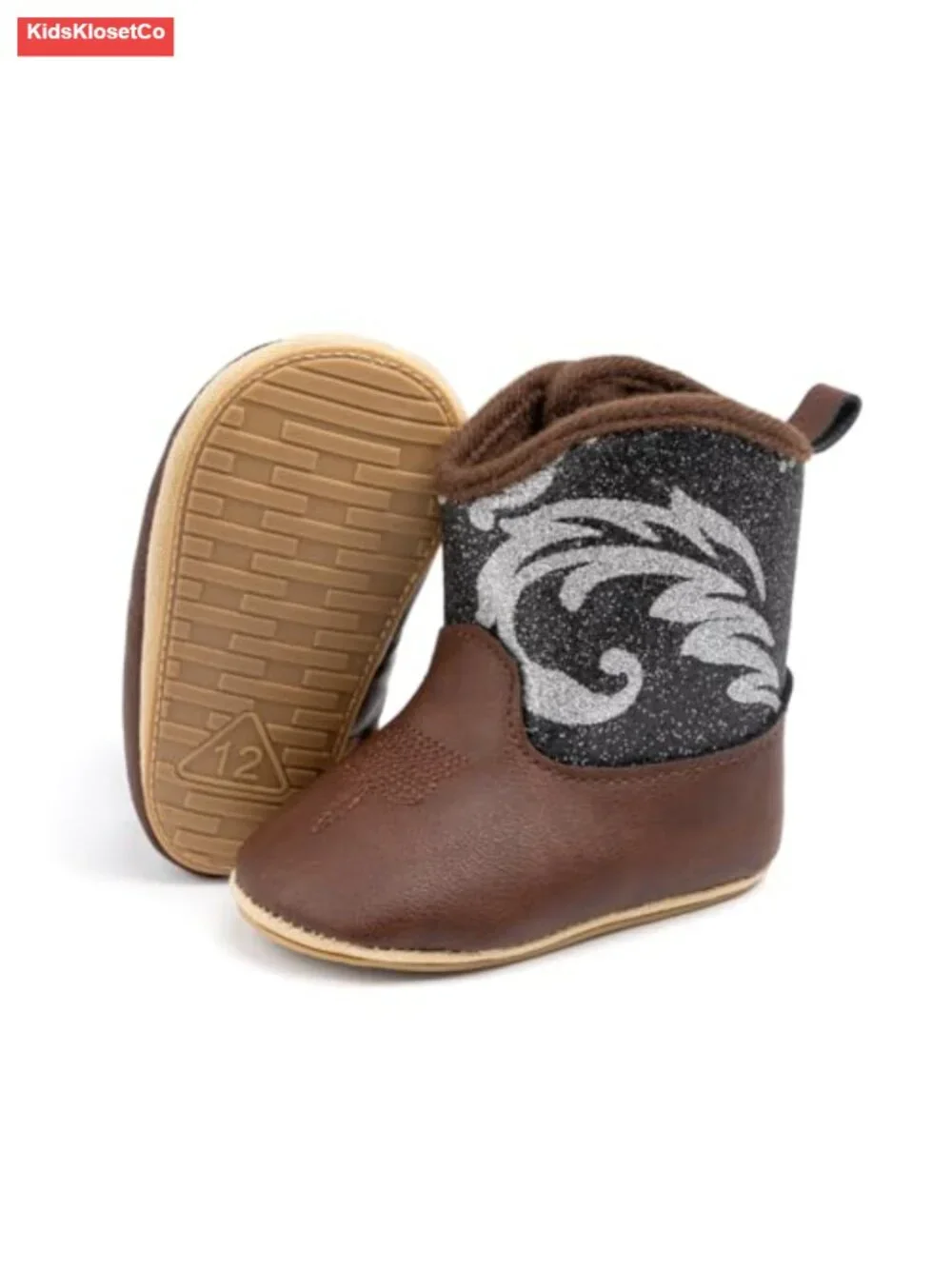 Baby Winter Snow Boots with Faux Fur Lining Non-Slip Rubber Sole